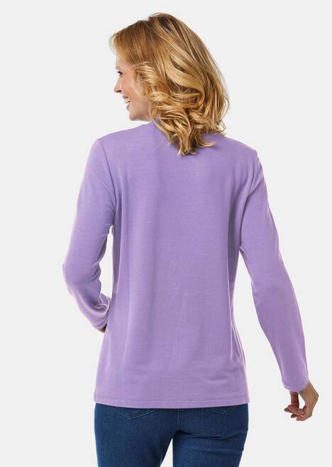 Stehkragenshirt mit Langarm
