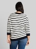 Loose Fit Cardigan mit Streifenmuster
