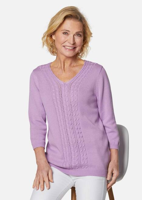 Superweicher V-Pullover in Leichtstrick