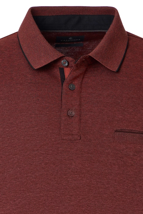 Polo-Shirt Langarm uni