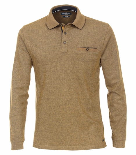 Polo-Shirt Langarm gestreift