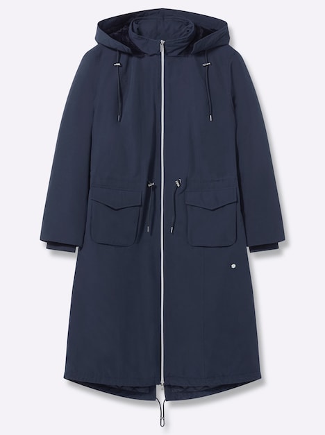 Mantel Mantel in Parka-Optik Stehkragen