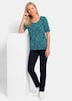Viskoseshirt mit Leo Print