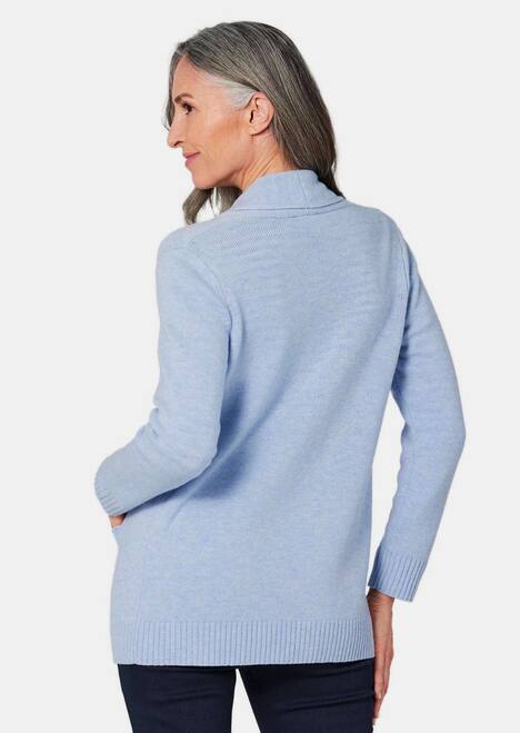 Langarm Cardigan aus Merino