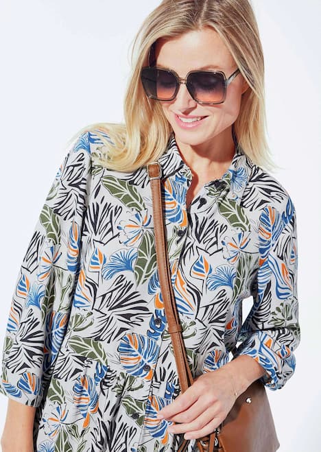 GOLDNER Jurk Blousejurk met overhemdkraag