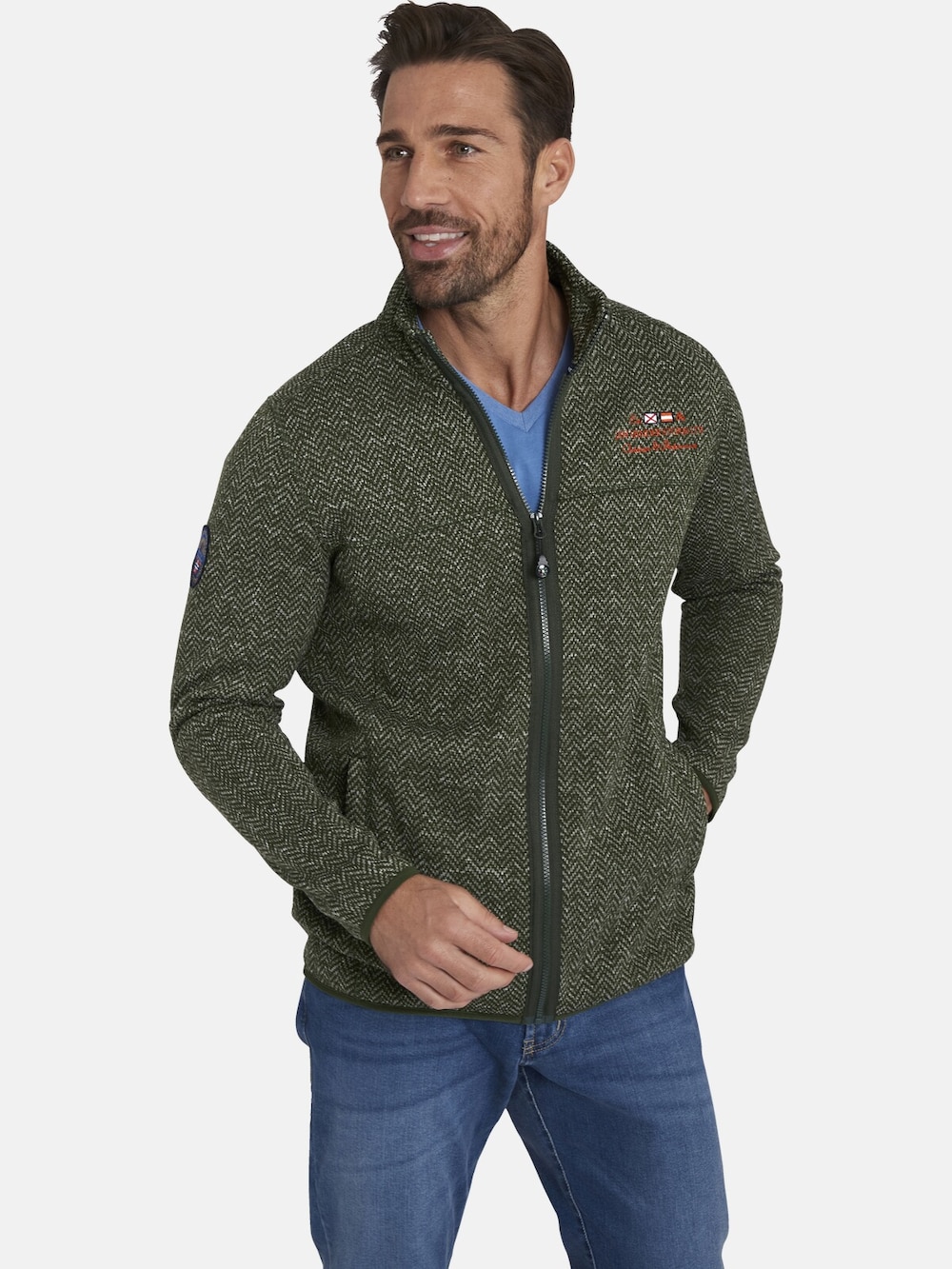 Jan Vanderstorm Strickfleecejacke KOLMUND