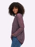 Mesh-Shirt Langarm Sonstiges Muster Ohne Kragen