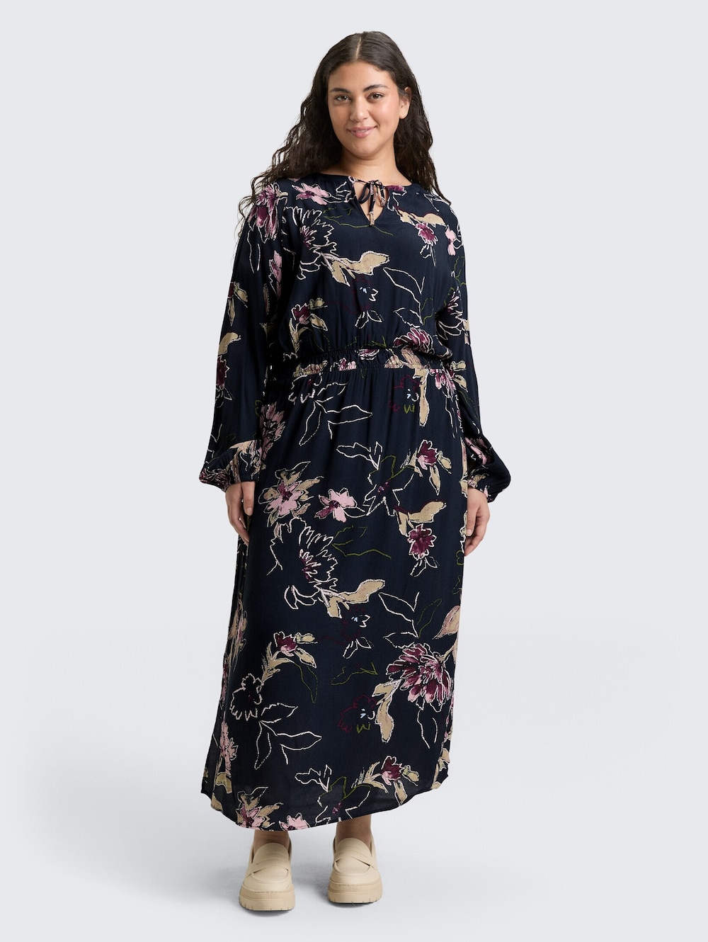 Tom Tailor Women PLUS Kleider & Jumpsuits Plus Size - Maxi-Kleid mit Blumenmuster