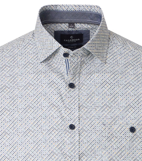 Freizeithemd Kurzarm Print Casual Fit