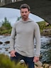 engbers Herren Pullover mit Kapuze , Silbergrau