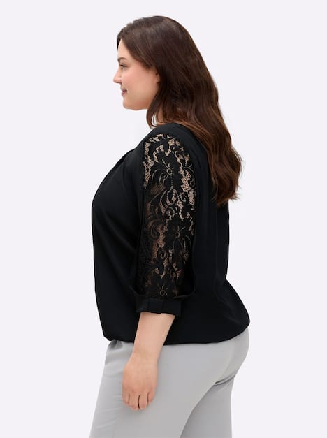 Tunika 3/4-Arm Ohne Kragen