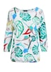 Viskoseshirt mit Allover-Druck