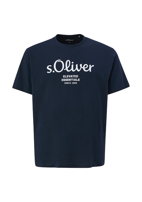 Baumwoll-T-Shirt mit Logo-Print