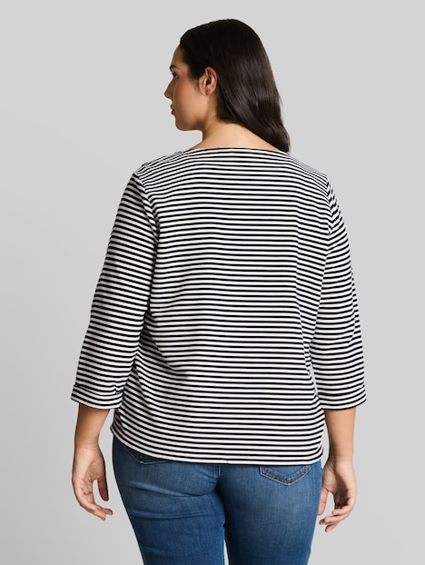 Langarmshirt mit Knopf-Details