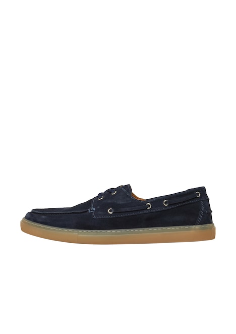 Leder-Schnürschuh im Mokassin-Stil