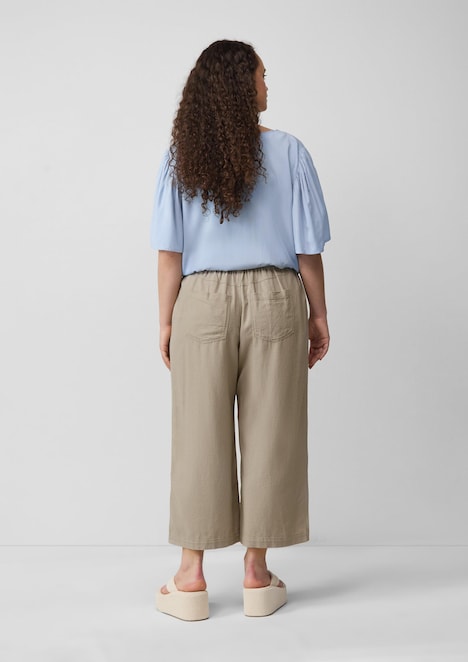 Culotte aus Leinenmix