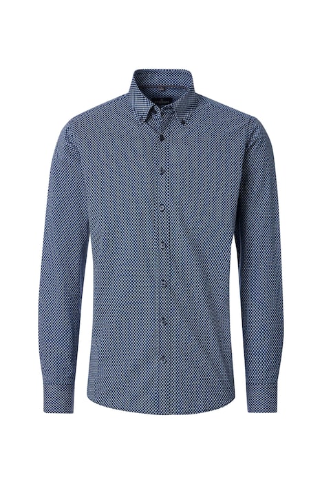 Freizeithemd Langarm Print Comfort Fit