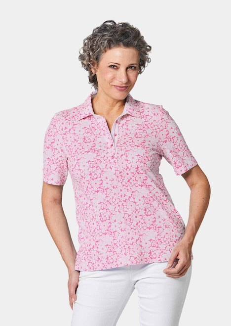 Pikee-Druckpoloshirt