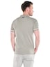 Herren Poloshirt mit Kontraststreifen , Gruen