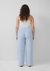 Wide-Leg-Hose aus Leinemix