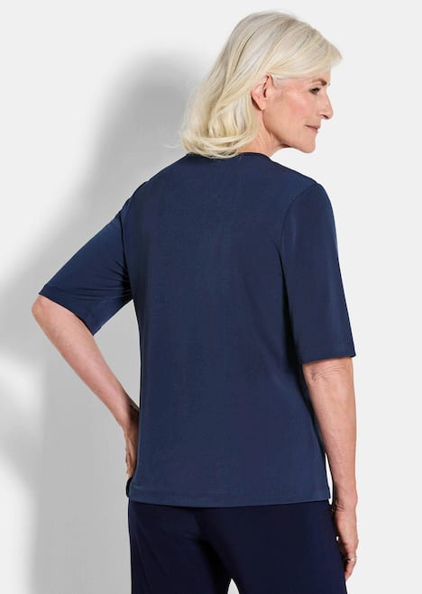 GOLDNER Shirt Jersey shirt met een meshinzet