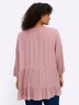 Bluse 3/4-Arm Ohne Kragen