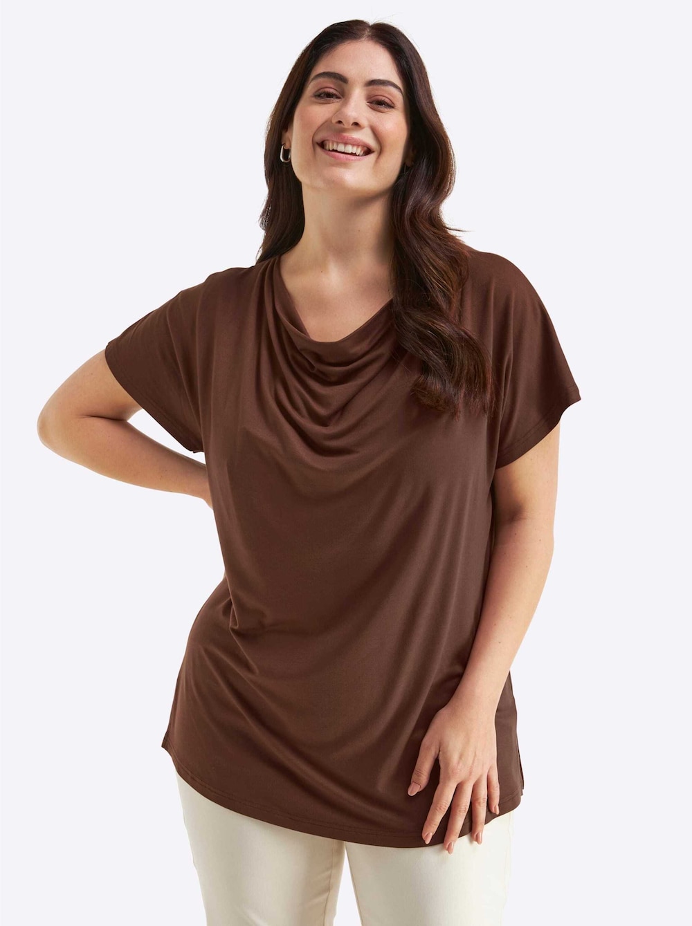 Kurzarm-Shirt Kurzarm Ohne Kragen