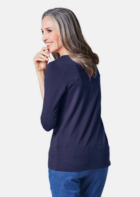 GOLDNER Shirt Veelzijdig te combineren shirt met 3/4-mouwen