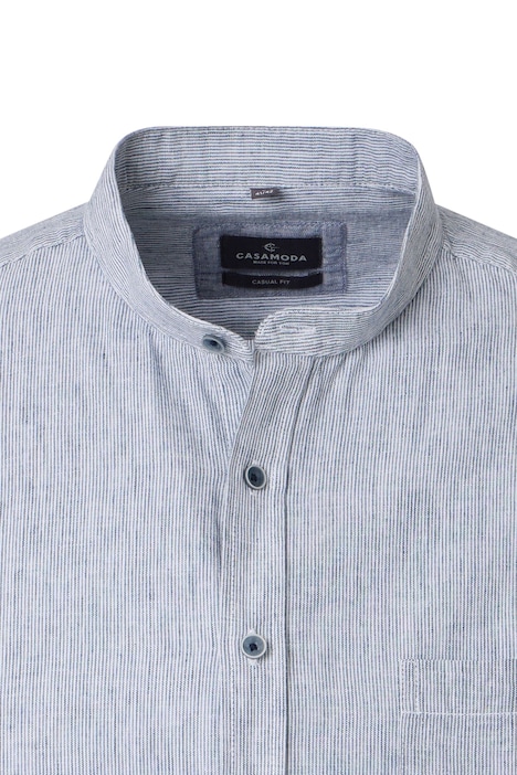 Leinenhemd Kurzarm gestreift Casual Fit