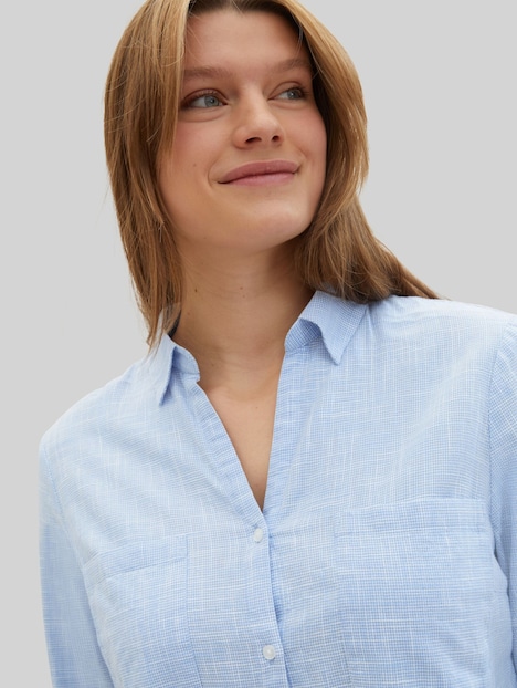 Bluse mit Brusttaschen