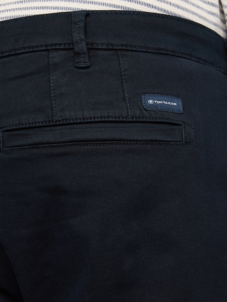 Regular Fit Chino Hose im Washed-Look