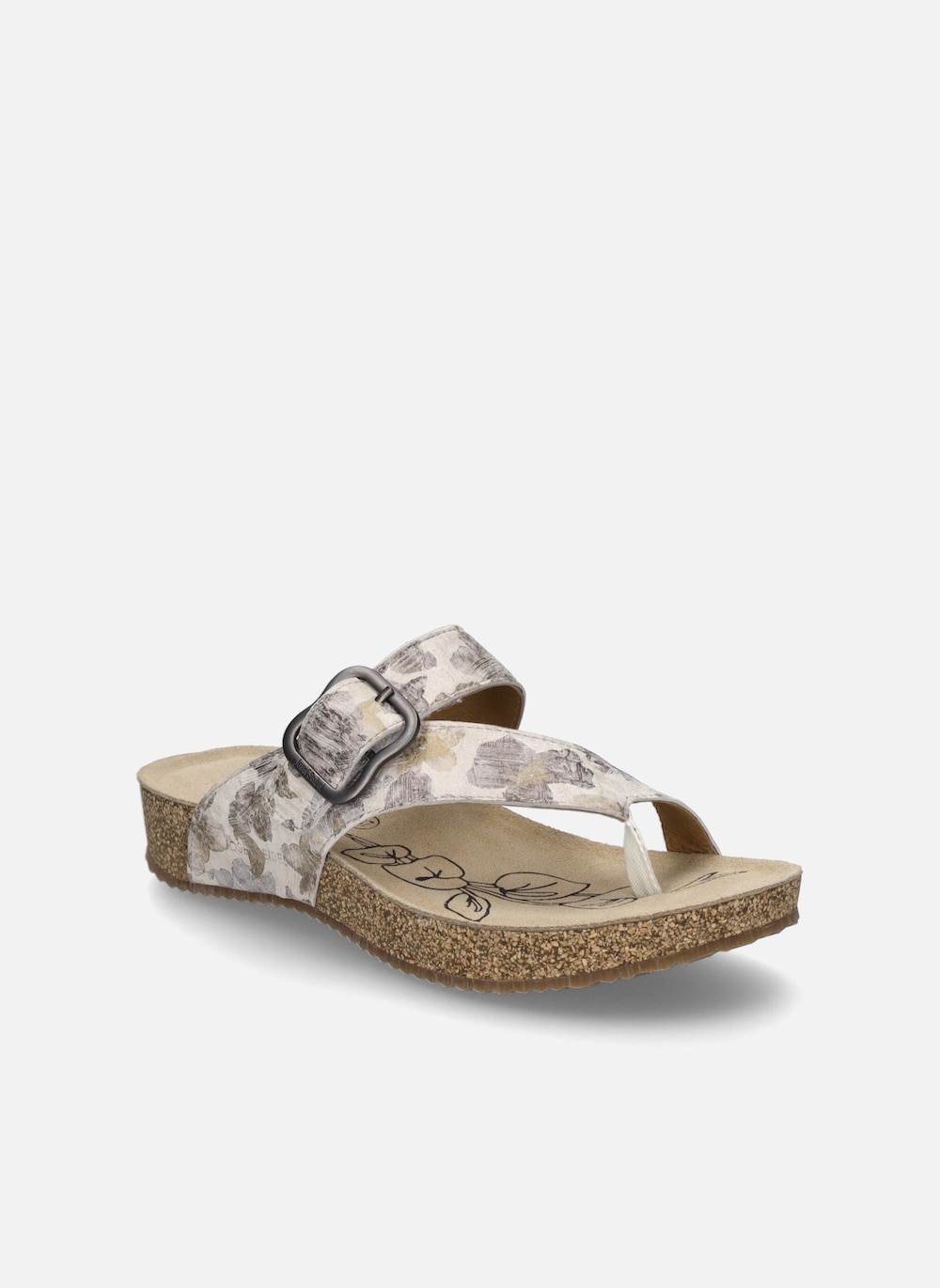 Damen Zehentrenner Tonga 77, creme-multi