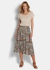 Viscose rok met patchprint