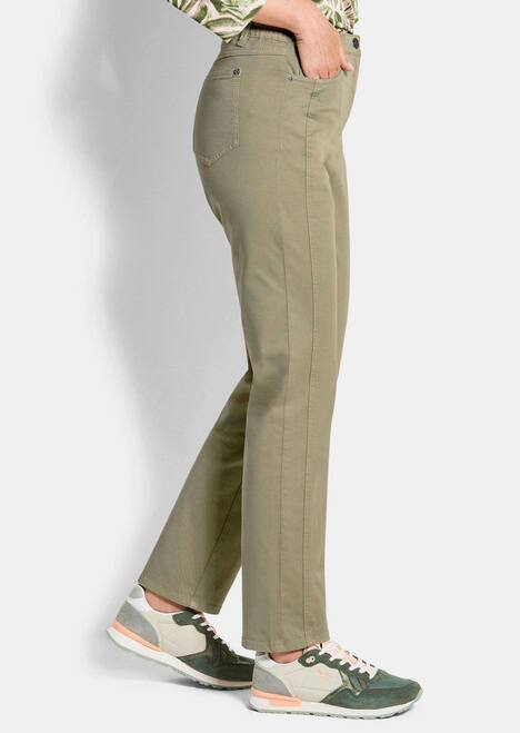 Baumwollhose mit Ziernähten