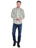 Herren Hemd langarm , Gruen