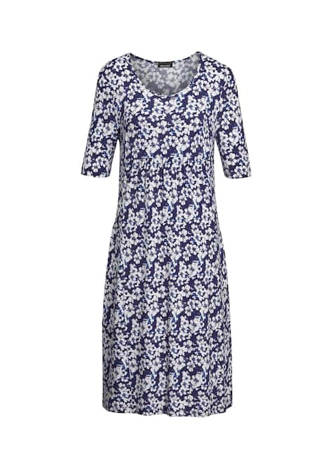 Elastisches Jerseykleid mit modischem Druck