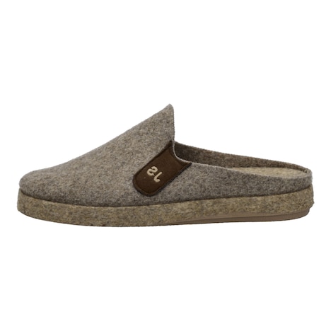 Herren Hausschuh Clemens 01, braun-kombi