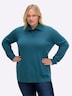 Pullover Langarm Jersey Uni Rollkragen