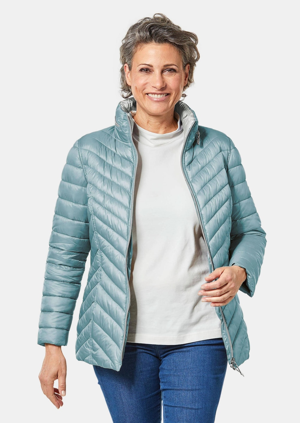 Leichte Steppjacke in knitterarmer Ware