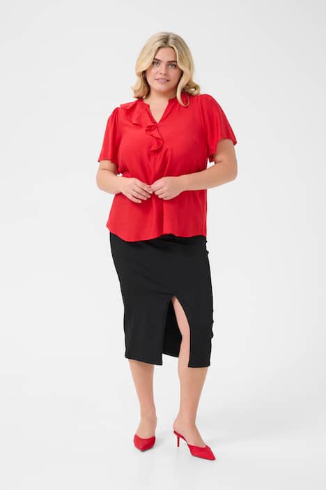 Kurzarm-Bluse Regular fit