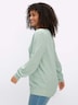 Langarm-Pullover Strickpullover mit U-Boot-Ausschnitt Langarm Ohne Kragen