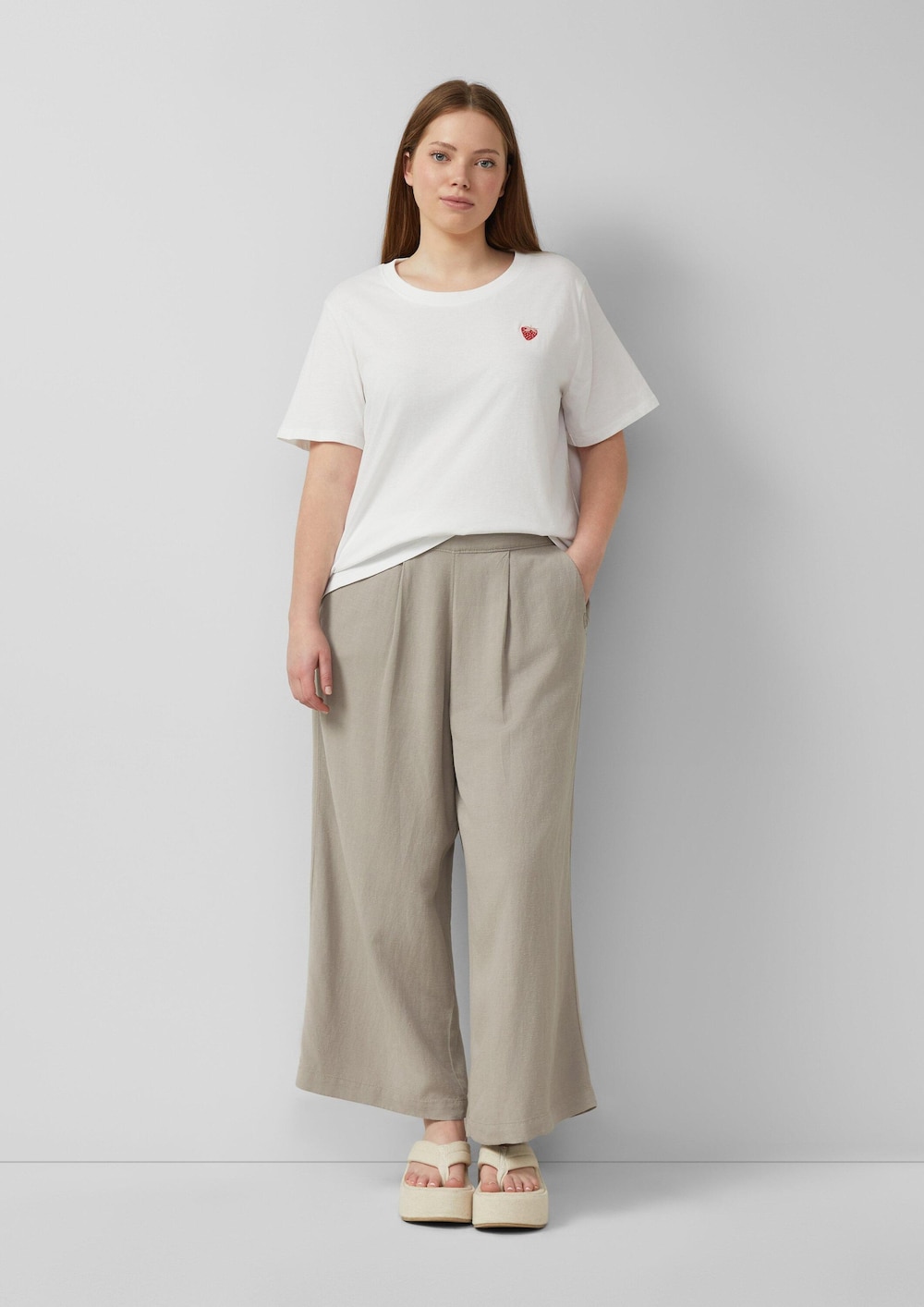 Culotte aus Leinemix