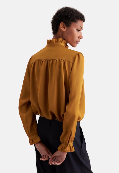 Damen Ausgestellte Bluse - Uni