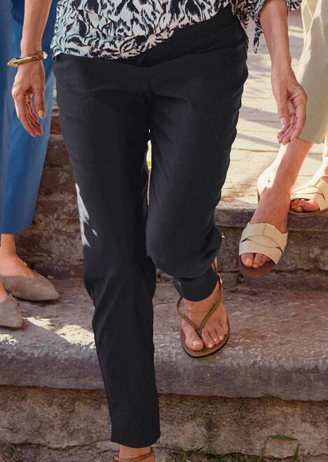 Elegante 7/8-Hose mit Schlupfbund