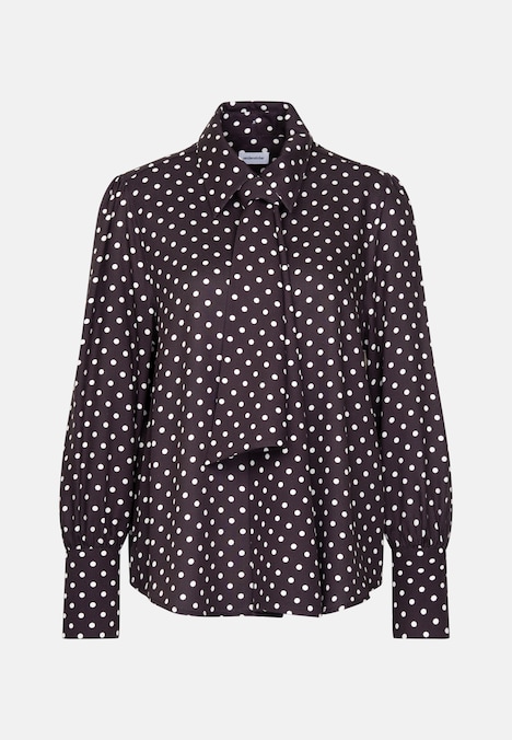 Damen Ausgestellte Bluse - Druck
