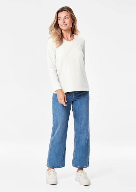 GOLDNER Shirt Shirt met ronde hals