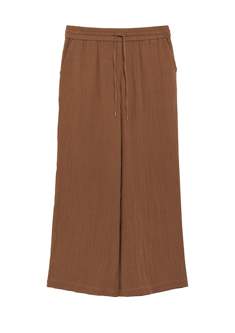 Musselin Hose mit weitem Bein und Elastikbund