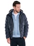 Herren Steppjacke mit abnehmbarer Kapuze , Saphirblau