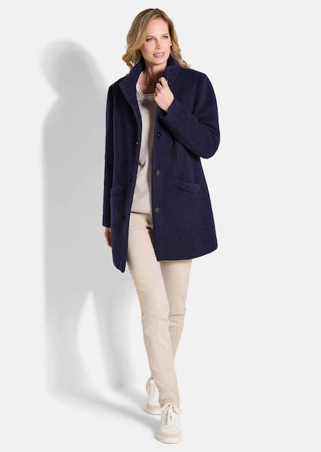 Stepp-Winterjacke mit Kapuze