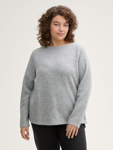 Sweatshirt mit Knopfdetails